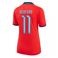 Fotbalové Dres Anglie Marcus Rashford #11 Dámské Venkovní MS 2022 Krátký Rukáv